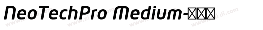 NeoTechPro Medium字体转换
